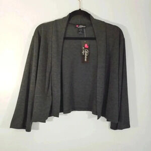 Delirious Cardigan Bolero Jacket Lightweight 3/4 Sleeve Soft Comfy New